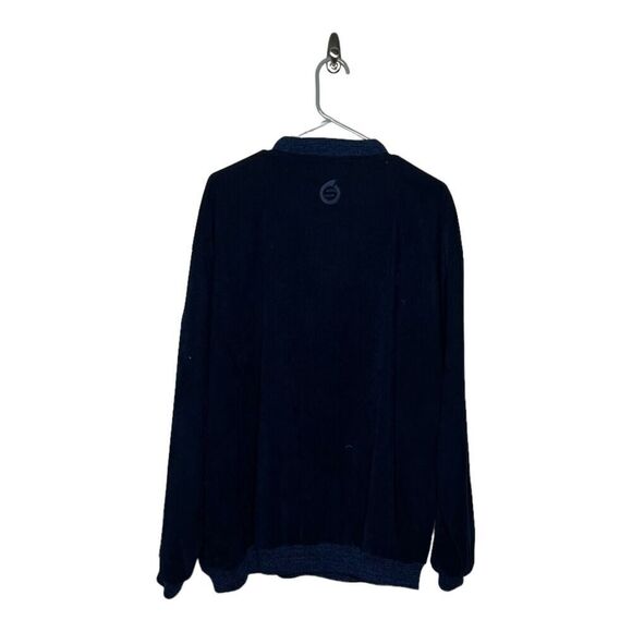 Sunderland Of Scotland Jacket Mens XL Windbreaker Pullover Navy Blue Logo - Picture 2 of 11